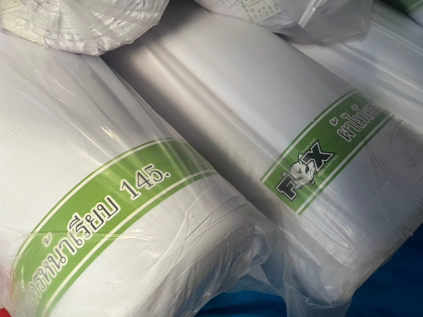 Fabric rolls supplied within the FOX Thailand sublimation supply program