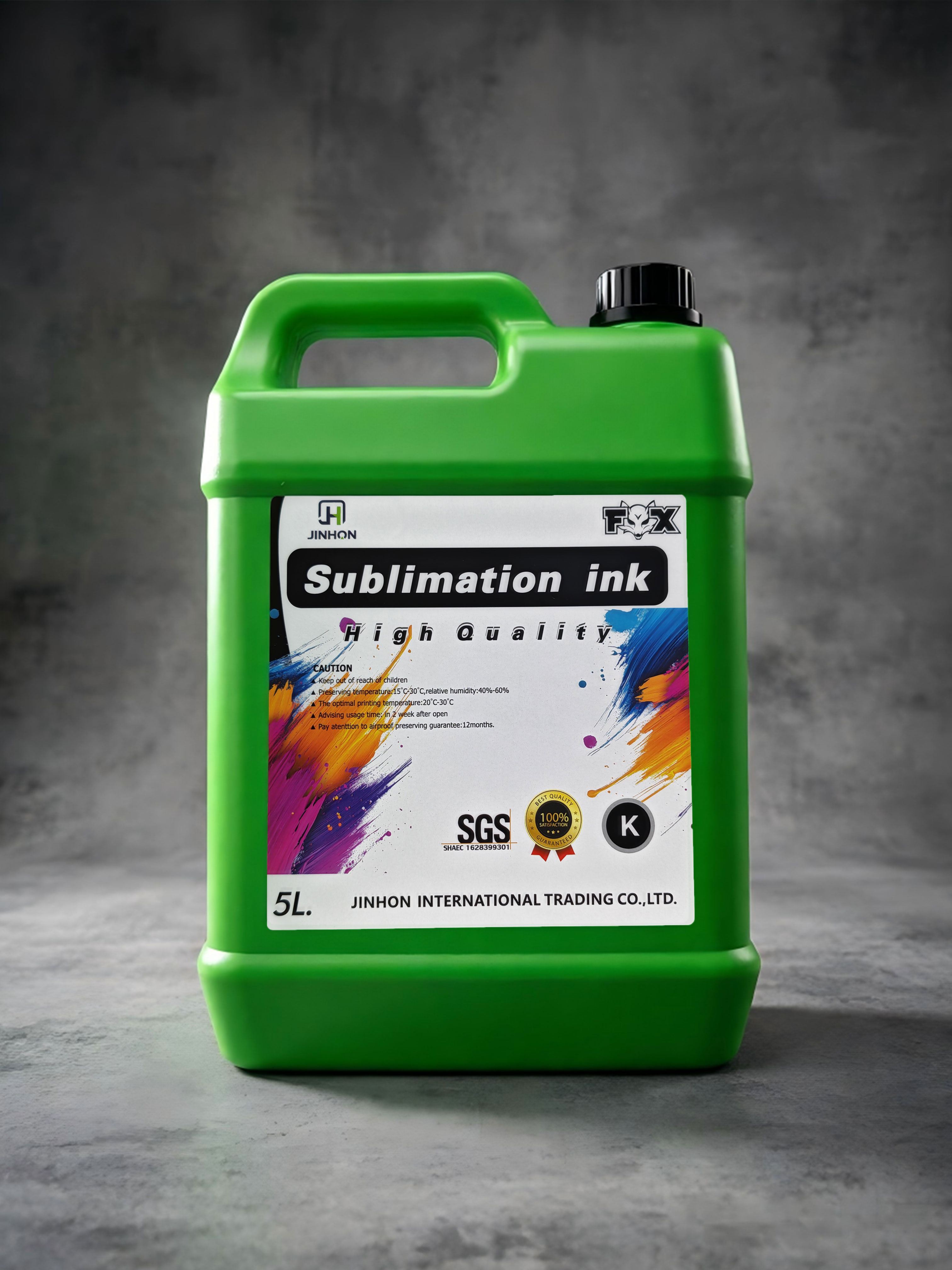 Sublimation ink bottles for digital textile printing